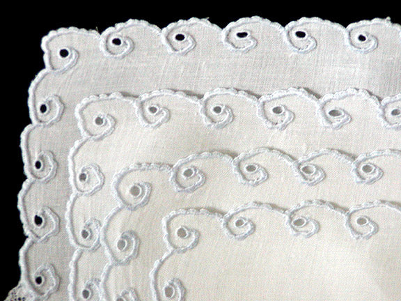 Set of 4 Madeira Vintage Linen & Lace Placemats MWT