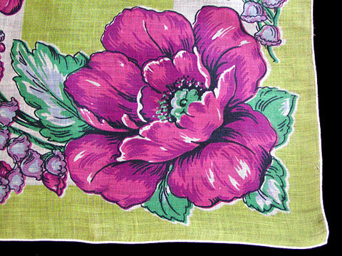 Purple Floral Linen Vintage Handkerchief – Gypsy Rosalie's Trousseau