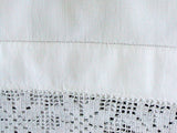 PR Vintage Pillowcases Crocheted Lace Tubing