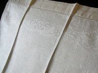 Primitive Antique Huck Linen Damask Towels, Set of 4
