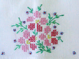 PR Vintage Pillowcases Cross Stitch Hand Embroidery