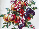 Fruit Clusters Technicolor Vintage Kitchen Tea Towel New Old Stock