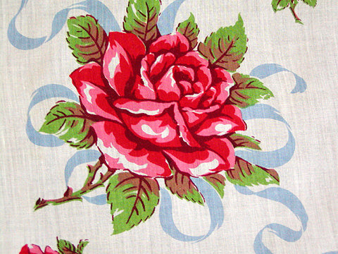 Roses & Hearts Vintage Valentine Handkerchief – Gypsy Rosalie's Trousseau