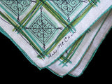 Ann McCann Wrought Iron Windows Vintage Handkerchief