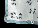 Fancy Poodles Dog Collar Border Vintage Handkerchief