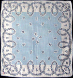 Forget-Me-Nots Vintage Handkerchief, New Old Stock