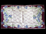 Sweet Peas Garden Trellis Vintage Linen Kitchen Tea Towel