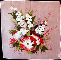Colette Botanical Florals Vintage Handkerchief New Old Stock
