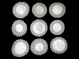 Unused Collection 48 Vintage Linen Doilies w Tatting