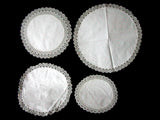 Unused Collection 48 Vintage Linen Doilies w Tatting