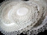 Unused Collection 48 Vintage Linen Doilies w Tatting