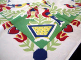 Penn Provincial Vintage Tablecloth Startex Starmont 48x54