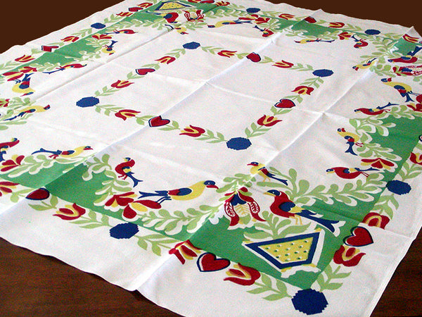 Penn Provincial Vintage Tablecloth Startex Starmont 48x54