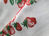 Strawberry Festival Vintage Tablecloth 45x46