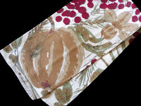 Pumpkin Pineapple Vintage Vera Tea Towel Belgian Linen