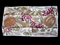Pumpkin Pineapple Vintage Vera Tea Towel Belgian Linen