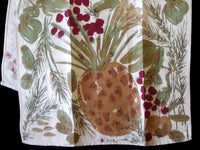 Pumpkin Pineapple Vintage Vera Tea Towel Belgian Linen