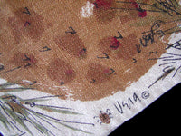 Pumpkin Pineapple Vintage Vera Tea Towel Belgian Linen
