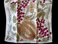 Pumpkin Pineapple Vintage Vera Tea Towel Belgian Linen