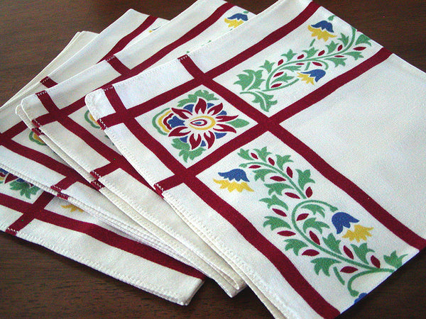 Provincial Vintage Wilendur Napkins Set of 4