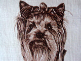 Yorkie Yorkshire Terrier Vintage Handkerchief A Skandia Print