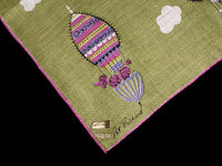 Purple Poodles Pat Prichard Designer Vintage Handkerchief