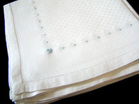Fleur-de-lis, Clover Damask Linen Napkins Vintage Set of 12