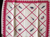 Dutch Maids Housekeeping Chores Vintage Kitchen Towel, Tea Towel