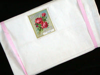 c1930 New Old Stock Pair of Vintage American Beauty Pillowcases