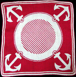Anchors Away Nautical Vintage Handkerchief