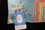 April Flower of the Month Vintage Linen Handkerchief, Kimball