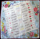 Burmel Orig Astrological Zodiac Signs Vintage Handkerchief NOS