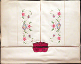 Belfast Vintage Embroidered Sheet & Pillowcase Set