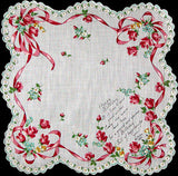 Birthday Poem Vintage Handkerchief