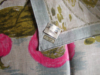 Lily Pads Vintage Irish Linen Handkerchief, Celebritees
