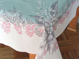 CHP Lily of the Valley Vintage Tablecloth  52x62