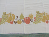 CHP Thanksgiving Vintage Tablecloth California Hand Prints 60x80