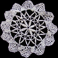 Cluny Lace Rounds Vintage Doilies, Set of 8