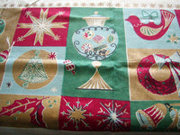Christmas Americana Gieroch Vintage Tablecloth, 106x58