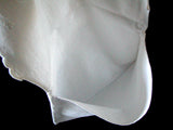 Embroidered Vintage Linen Whitework Handkerchief Pouch