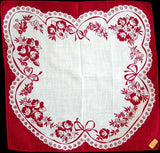 Hidden Heart Vintage Valentine Handkerchief Kimball MWT