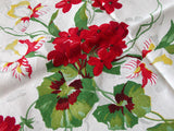 Wilendur Ivy Geranium Vintage Tablecloth 54x65