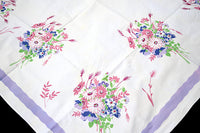 Daisy Bouquets Vintage Tablecloth Wilendur 52x50