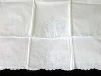 PR Madeira Scroll and Floral Embroidered Vintage Pillowcases