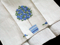 Marghab Rose Tree in Blue Fingertip Towel Madeira Portugal