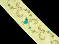 Marghab Yellow Linen Bookmark w Letter of Authenticity