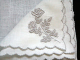 Marghab Rose Vintage Handkerchief Madeira Portugal