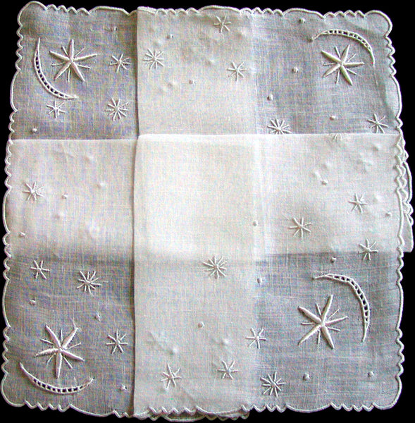 Marghab Stars Vintage Handkerchief Madeira Portugal