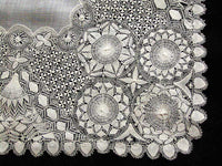Nanduti Lace Vintage Wedding Handkerchief Museum Quality