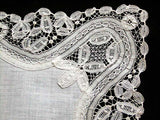 Antique Princess Lace Wedding Handkerchief